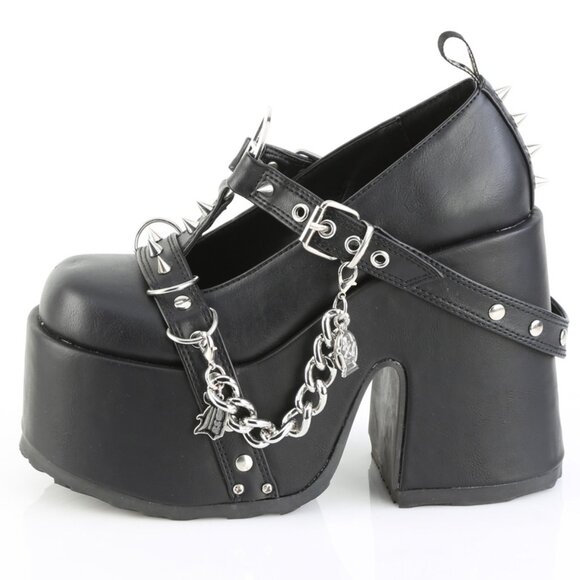 Shoes - Gothic Platform T-Strap Mary Jane Chunky Heel Shoes